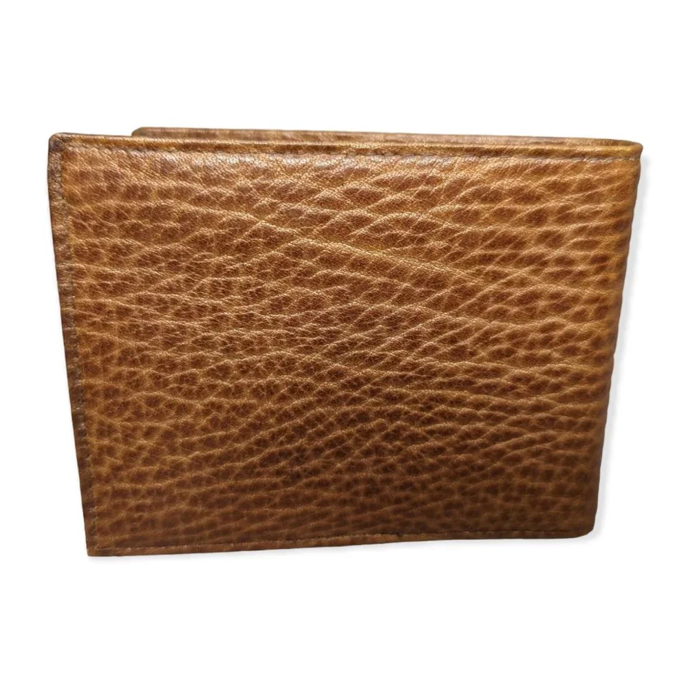 Vintage Don Loper Thin Fold New England Oak Leather Wallet